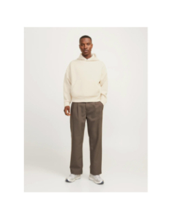 Sweat à capuche kinetic beige homme - Jack & Jones