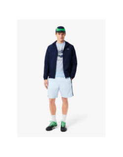 T-shirt sport ultra dry graphique bleu ciel homme - Lacoste