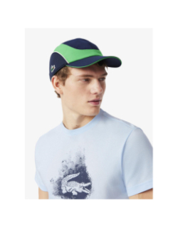 T-shirt sport ultra dry graphique bleu ciel homme - Lacoste