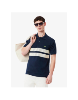 Polo paris bright ideas bleu marine homme - Lacoste