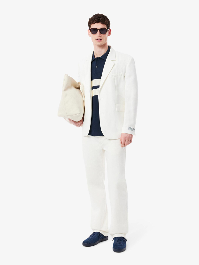 Polo paris bright ideas bleu marine homme - Lacoste