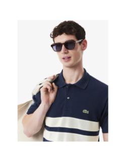 Polo paris bright ideas bleu marine homme - Lacoste