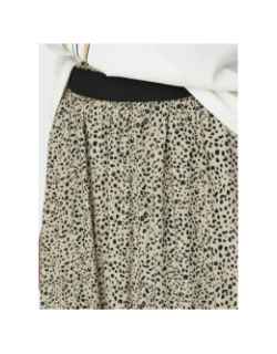 Jupe longue venedig aop life beige noir femme - Only