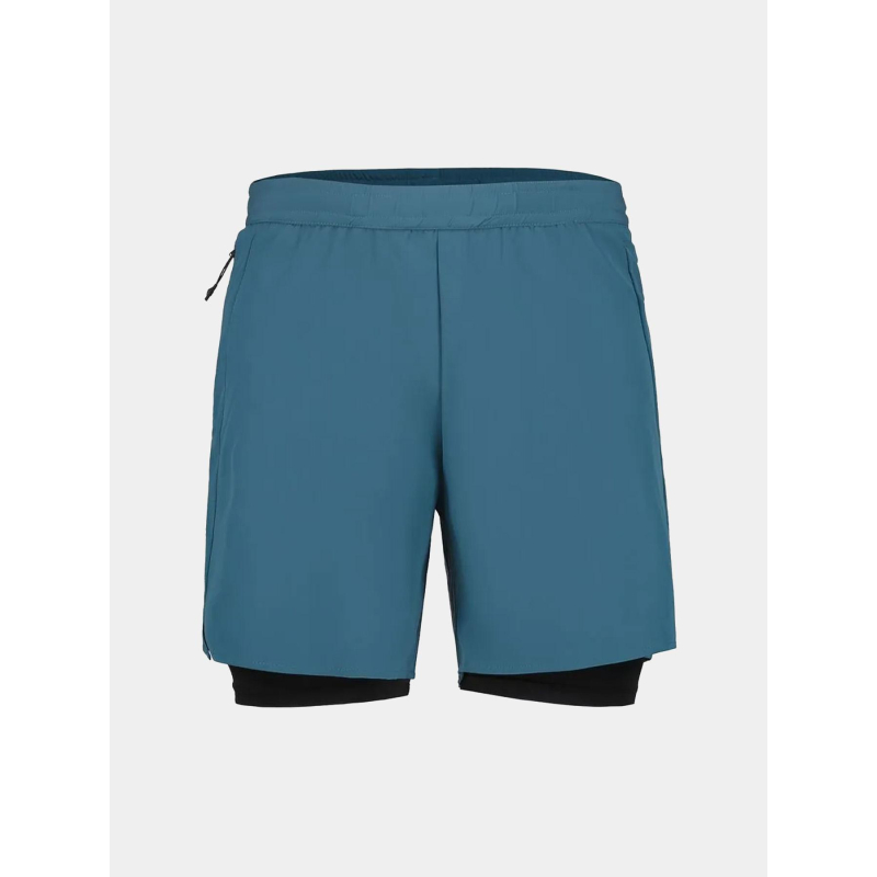Short de running maaninka 2in1 bleu homme - Rukka