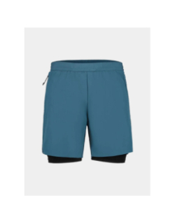Short de running maaninka 2in1 bleu homme - Rukka