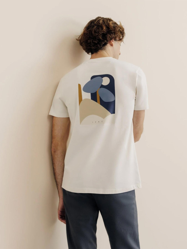 T-shirt logo godoy blanc écru homme - Izac