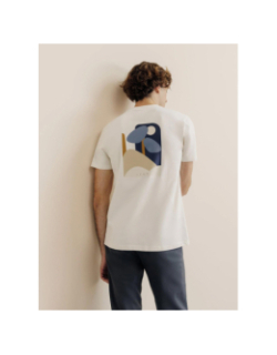 T-shirt logo godoy blanc écru homme - Izac