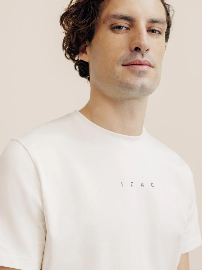 T-shirt logo godoy blanc écru homme - Izac