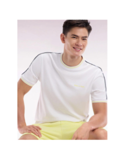 T-shirt en coton à coupe décontractée blanc homme - Eden Park