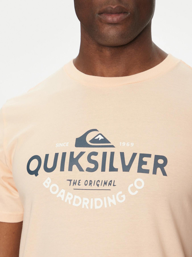 T-shirt à manches courtes typed out corail homme - Quiksilver