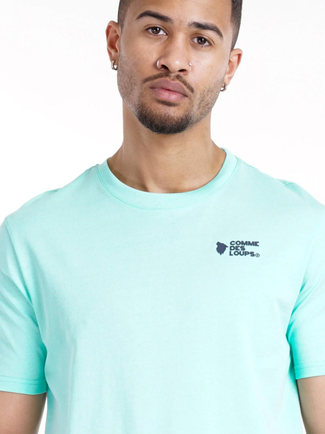 T-shirt uni classico vert homme - Comme Des Loups