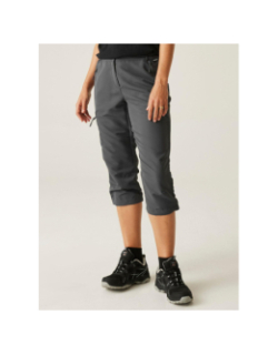 Pantacourt de randonnée chaska III gris femme - Regatta