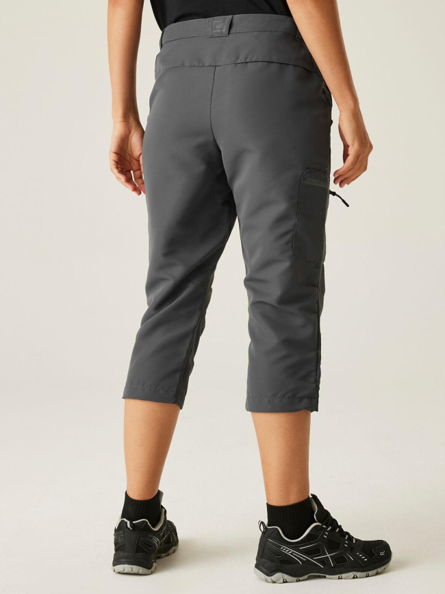 Pantacourt de randonnée chaska III gris femme - Regatta