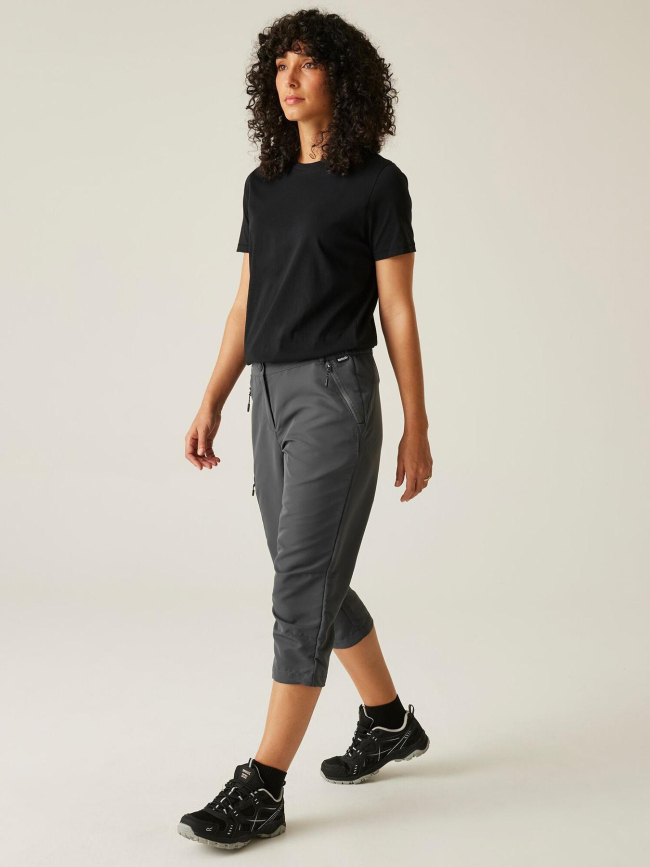 Pantacourt de randonnée chaska III gris femme - Regatta