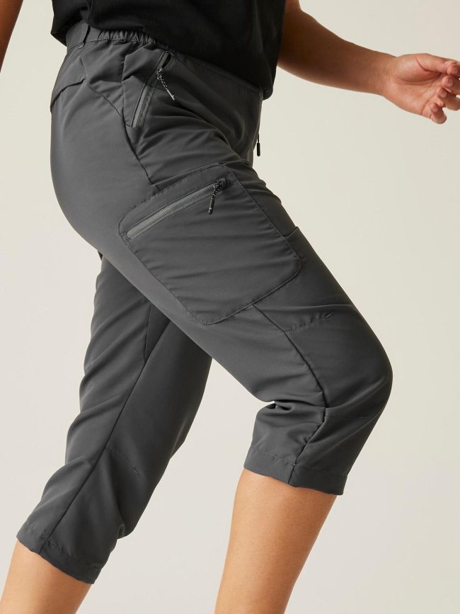 Pantacourt de randonnée chaska III gris femme - Regatta