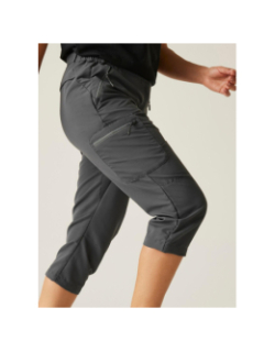 Pantacourt de randonnée chaska III gris femme - Regatta