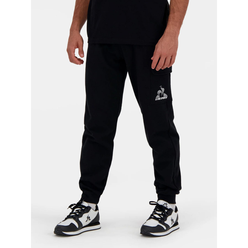 Jogging contemporain loose noir homme - Le Coq Sportif