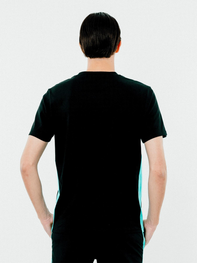 T-shirt block noir bleu homme - Chabrand