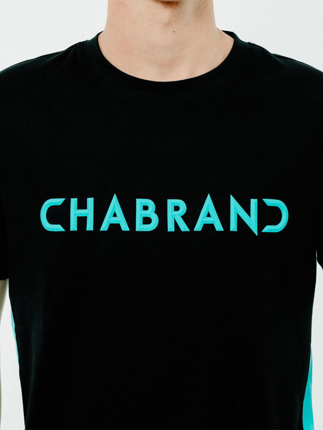 T-shirt block noir bleu homme - Chabrand