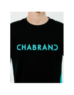 T-shirt block noir bleu homme - Chabrand