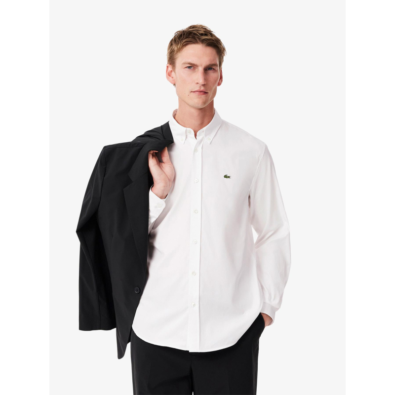 Chemise uni core collection blanc homme - Lacoste