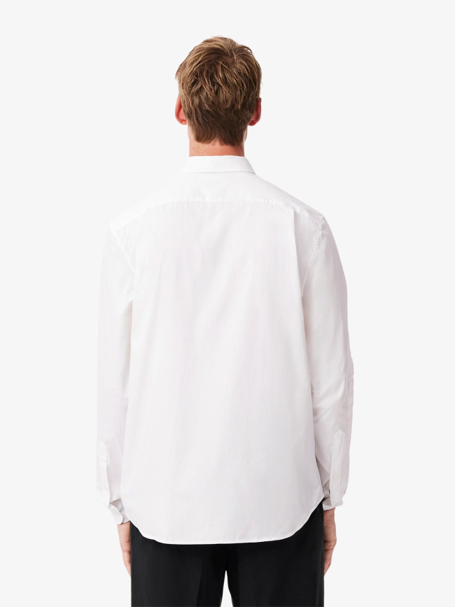 Chemise uni core collection blanc homme - Lacoste