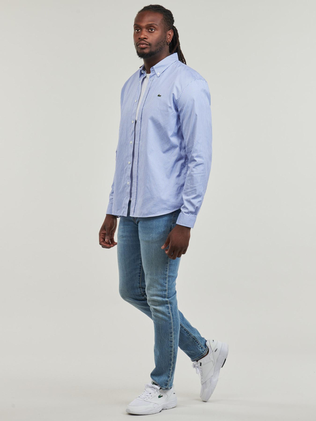 Chemise à carreaux core bleu homme - Lacoste