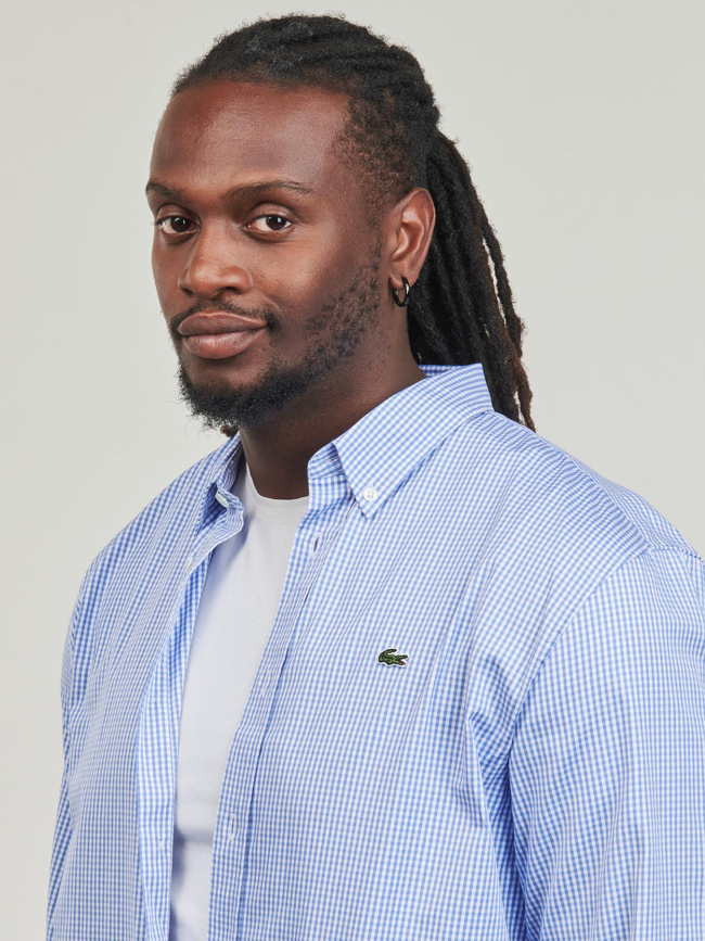 Chemise à carreaux core bleu homme - Lacoste