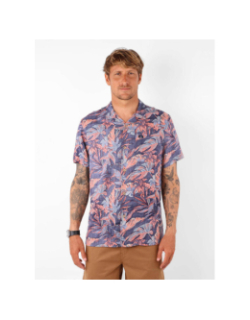 Chemise à motif floral tropics bleu marine homme - Oxbow