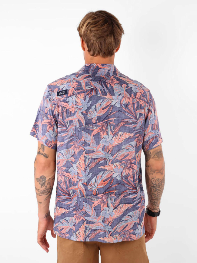 Chemise à motif floral tropics bleu marine homme - Oxbow