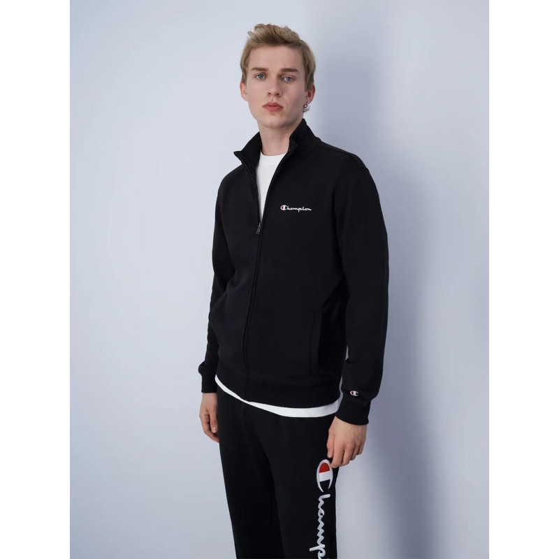 Sweat zippé uni noir homme - Champion