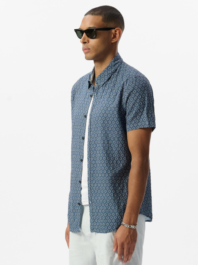 Chemise à manches courtes c-dixon bleu homme - Teddy Smith