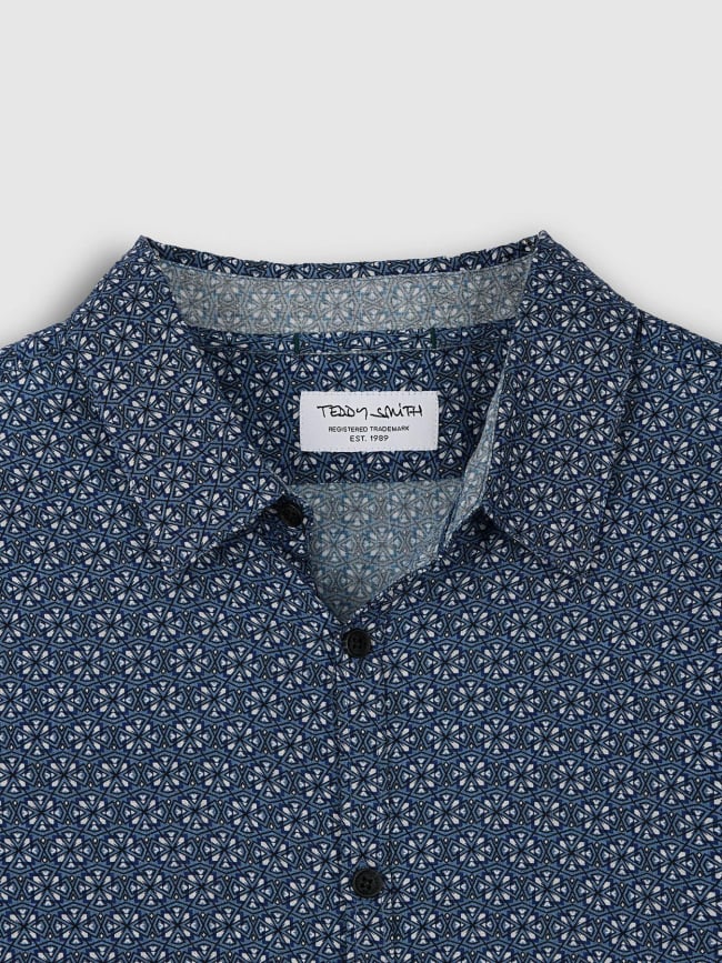 Chemise à manches courtes c-dixon bleu homme - Teddy Smith