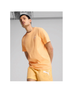 T-shirt essentials small logo no.1 orange homme - Puma