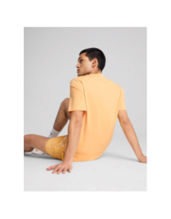 T-shirt essentials small logo no.1 orange homme - Puma