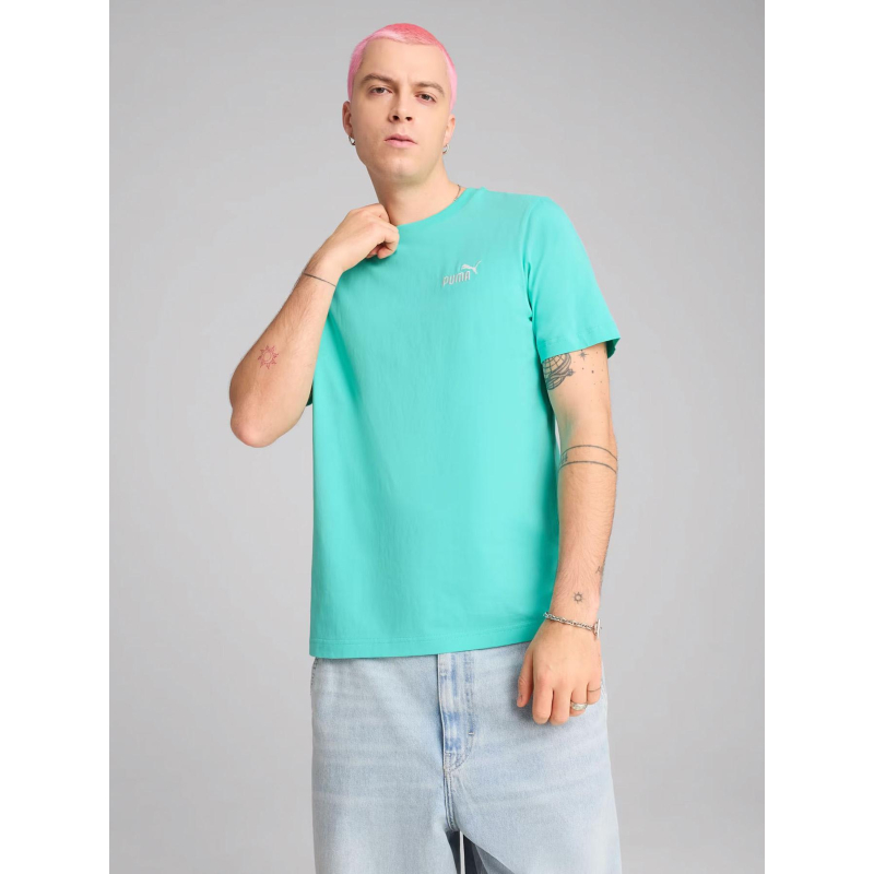 T-shirt essentials small logo no.1 turquoise homme - Puma