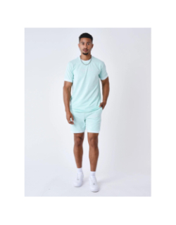 Short à logo brodé en relief vert d'eau homme - Project X Paris