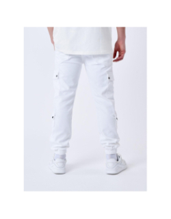 Pantalon cargo à serrage élastique blanc adulte - Project X Paris