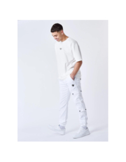 Pantalon cargo à serrage élastique blanc adulte - Project X Paris