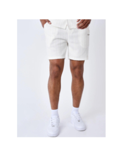 Short jogging brodé écru blanc homme - Project X Paris