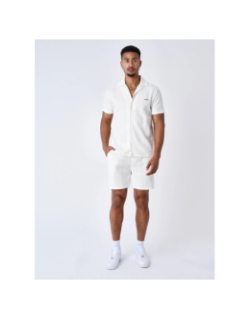 Short jogging brodé écru blanc homme - Project X Paris