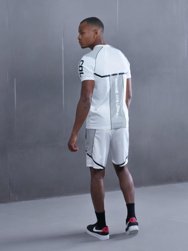 Short de sport baltirun blanc homme - Comme Des Loups