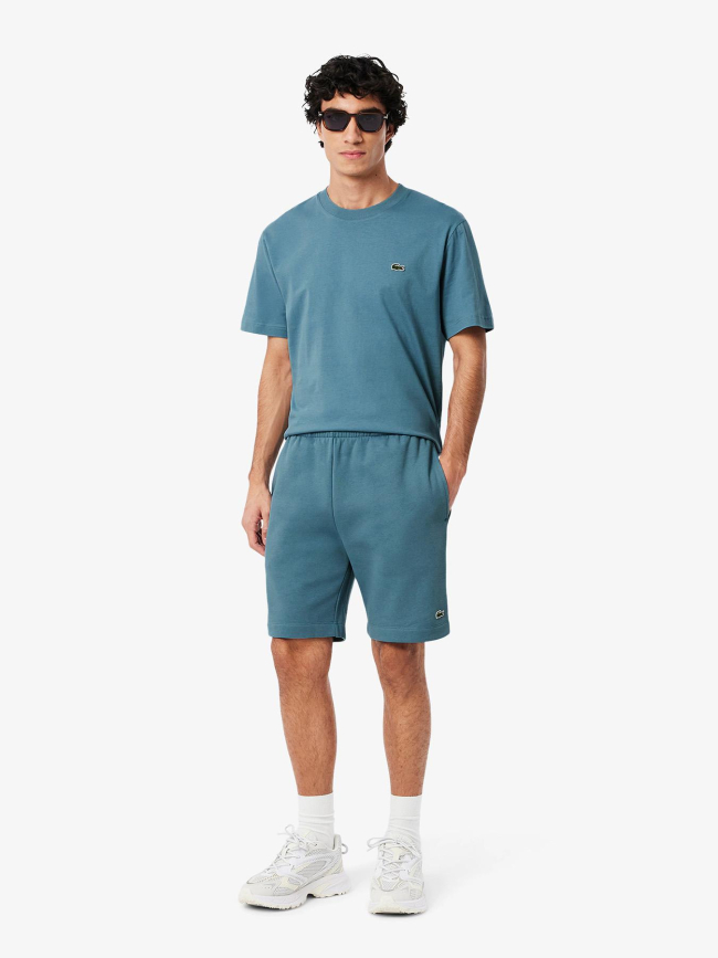 Short regular fit molleton bleu - Lacoste