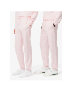 Pantalon jogging molleton soft branding rose homme - Lacoste