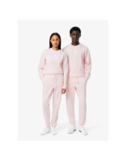 Pantalon jogging molleton soft branding rose homme - Lacoste