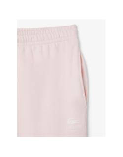 Pantalon jogging molleton soft branding rose homme - Lacoste
