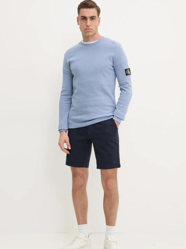 Short modern twill regular bleu marine homme - Calvin Klein