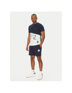 Short jogging paris bright ideas bleu marine homme - Lacoste