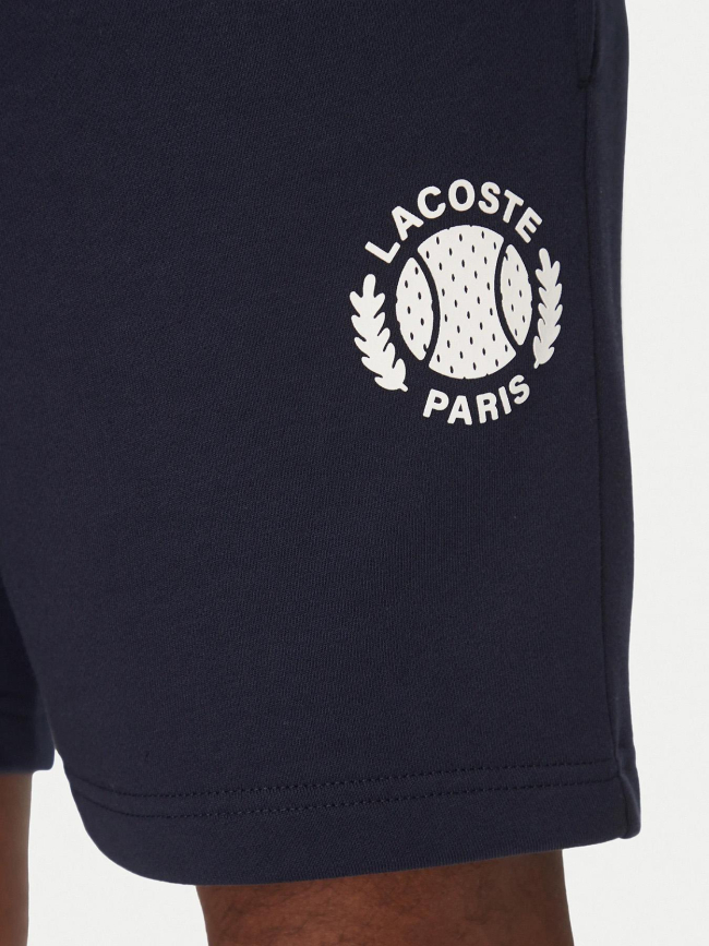 Short jogging paris bright ideas bleu marine homme - Lacoste