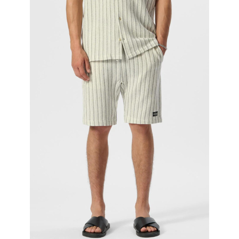 Short rayé akuma blanc homme - Teddy Smith